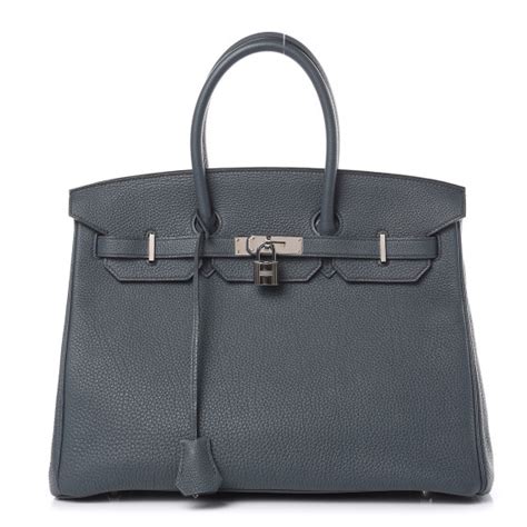 HERMES Togo Birkin 35 Bleu Orage 401994 